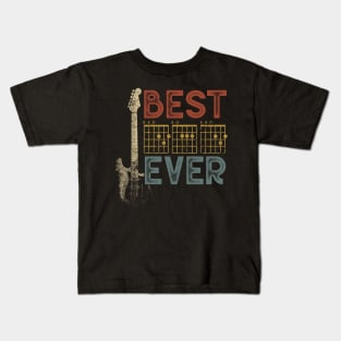 Best Guitar Dad Ever Shirt, Guitar Lover Shirt, Guitar Shirt, Guitarist Shirt, Funny Dad Shirt, Father's Day Shirt,Father's Day Gift Kids T-Shirt